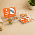 7-Piece Multi-Purpose Clear Storage Organizer Set – 4 Sizes