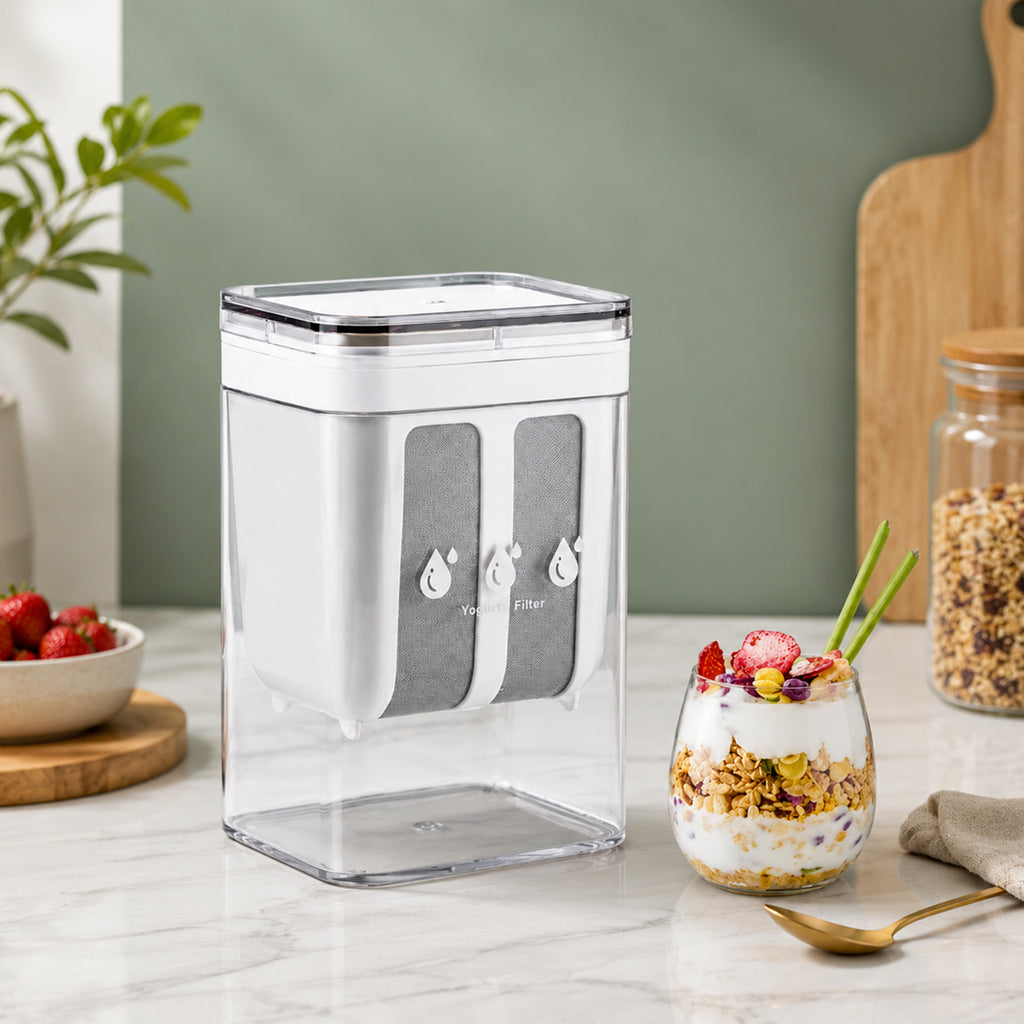 Multi-Purpose Food Strainer & Drainer Container – 2-in-1 Yogurt, Paneer, Cheese & Dairy Strainer with Storage Container