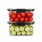 Arossim - Airtight Food Storage Container with Locking Lid – Stackable Kitchen Organizer, Available in 2, 4, 6 & 8 Compartments
