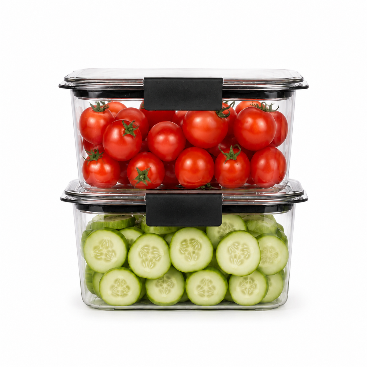 Arossim - Airtight Food Storage Container with Locking Lid – Stackable Kitchen Organizer, Available in 2, 4, 6 & 8 Compartments