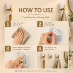 Self-Adhesive Golden Wall Hooks with Set of 4 – Premium Acrylic Sticky Hooks for Bathroom, Kitchen & Home Organization