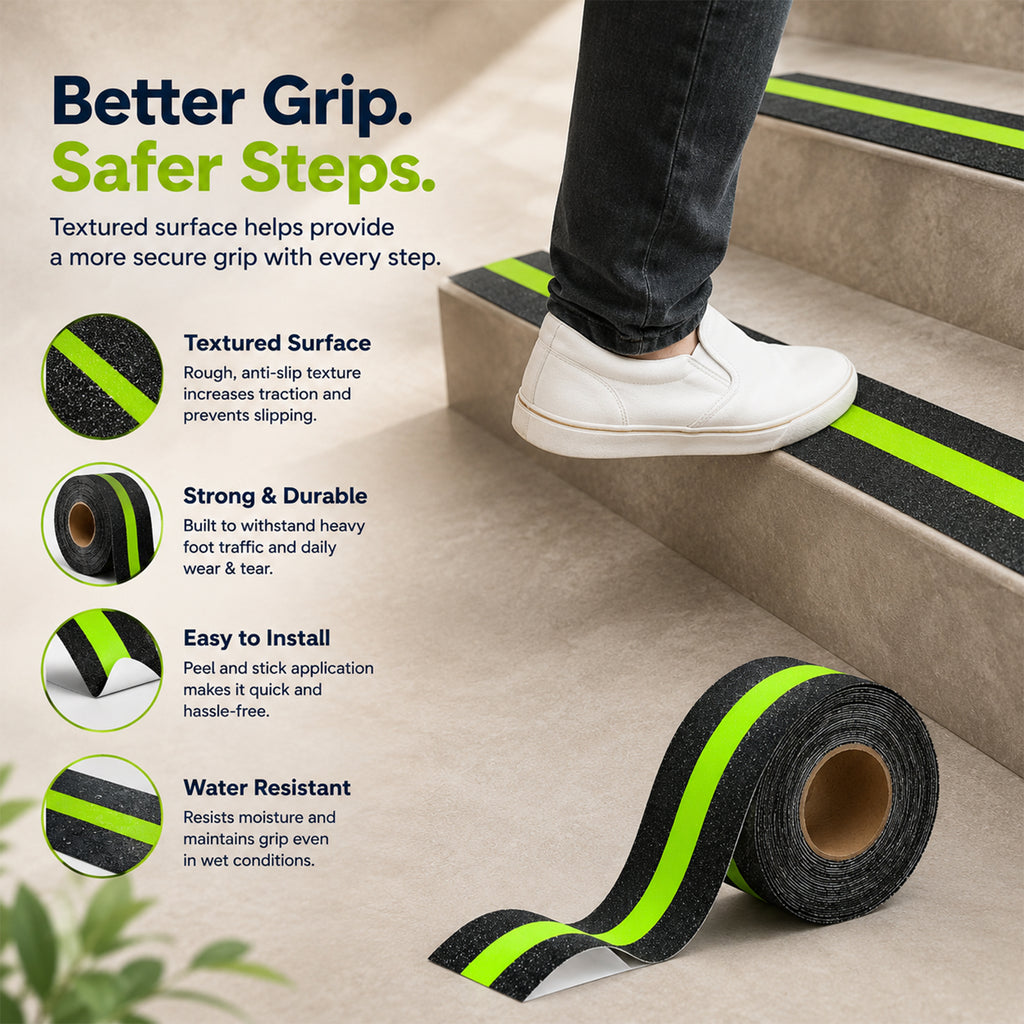 Glow in the Dark Anti Slip Stair Tape Heavy Duty Safety Grip with Luminous Stripe