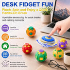 Arossim 360° Rotating Fidget Ball – Sensory Stress Relief Toy for Kids & Adults ( Multicolor )